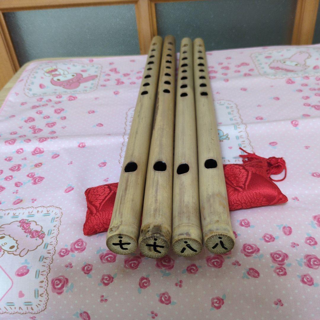 miyako篠笛七本半八本半ドレミ調各二管（道中）新品