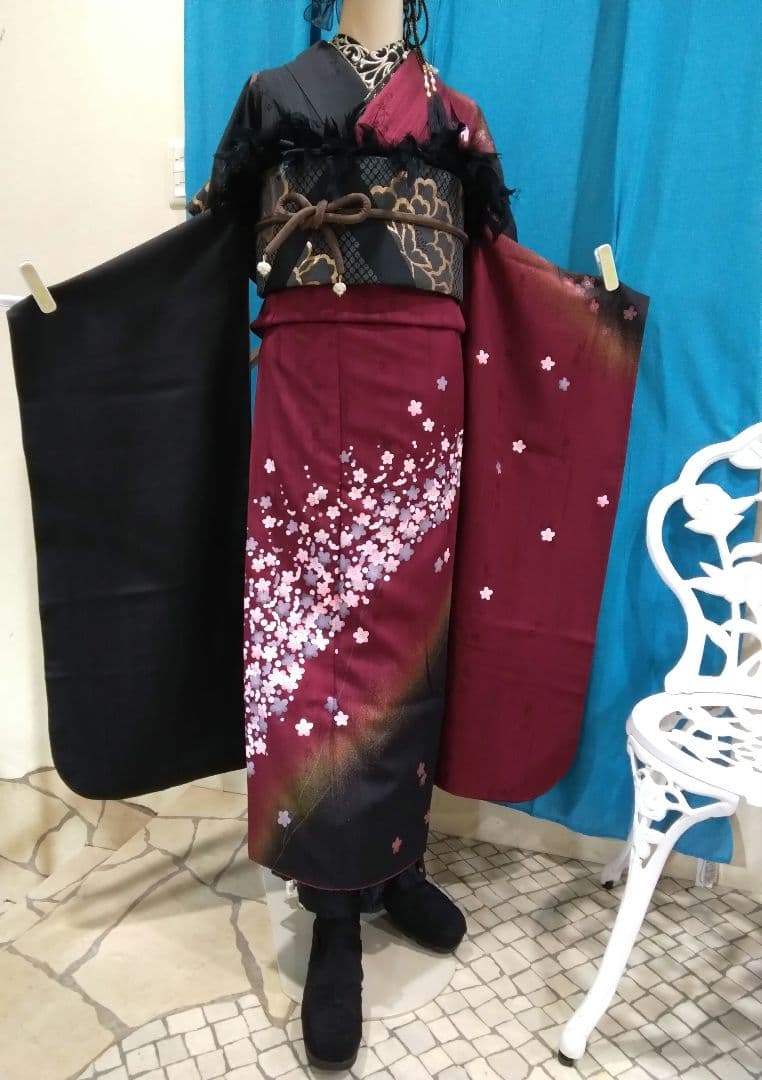 振袖フルセット、やまと誂製、半襟重ね衿、帯揚げ帯締め、西陣袋帯、襦袢、ガード加工