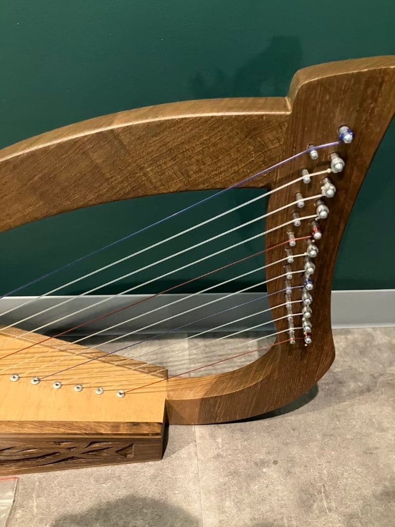 【ベビーハープ　12弦】アンティーク