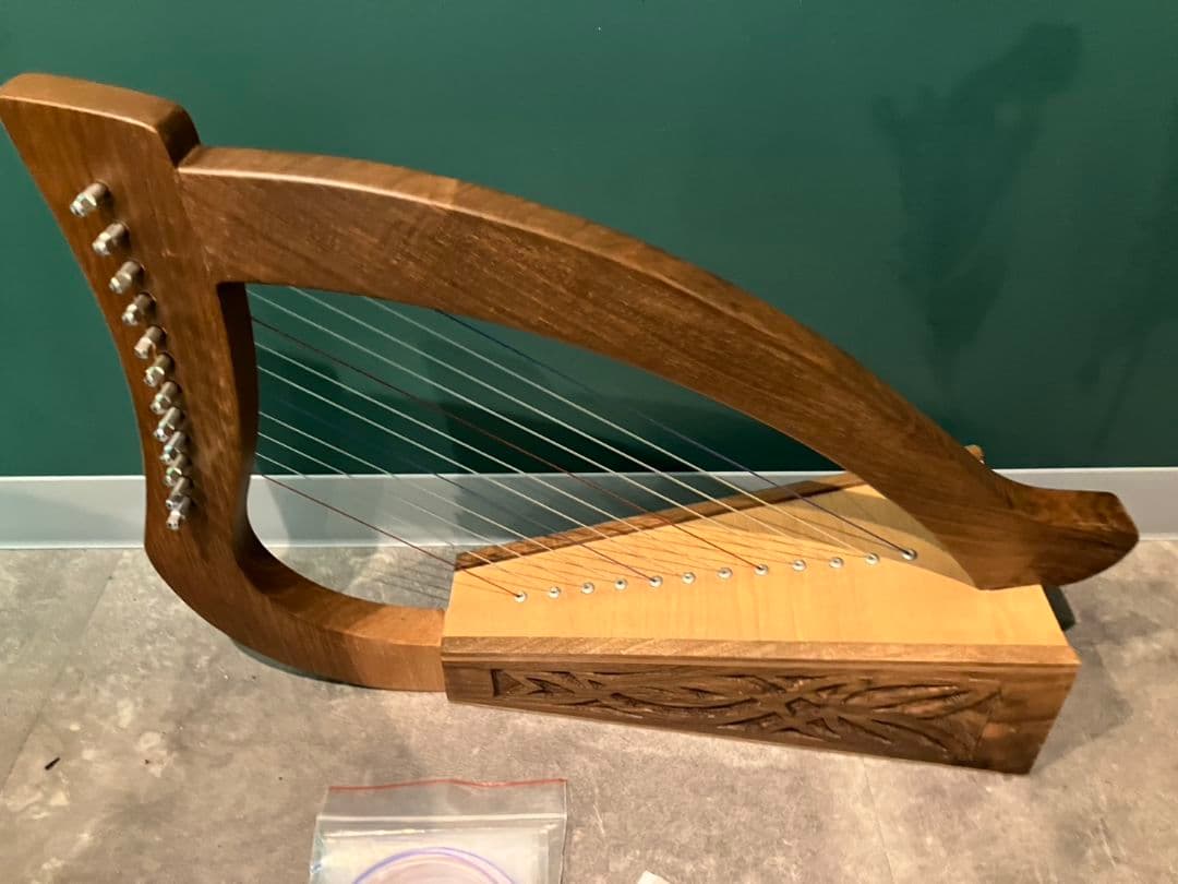 【ベビーハープ　12弦】アンティーク