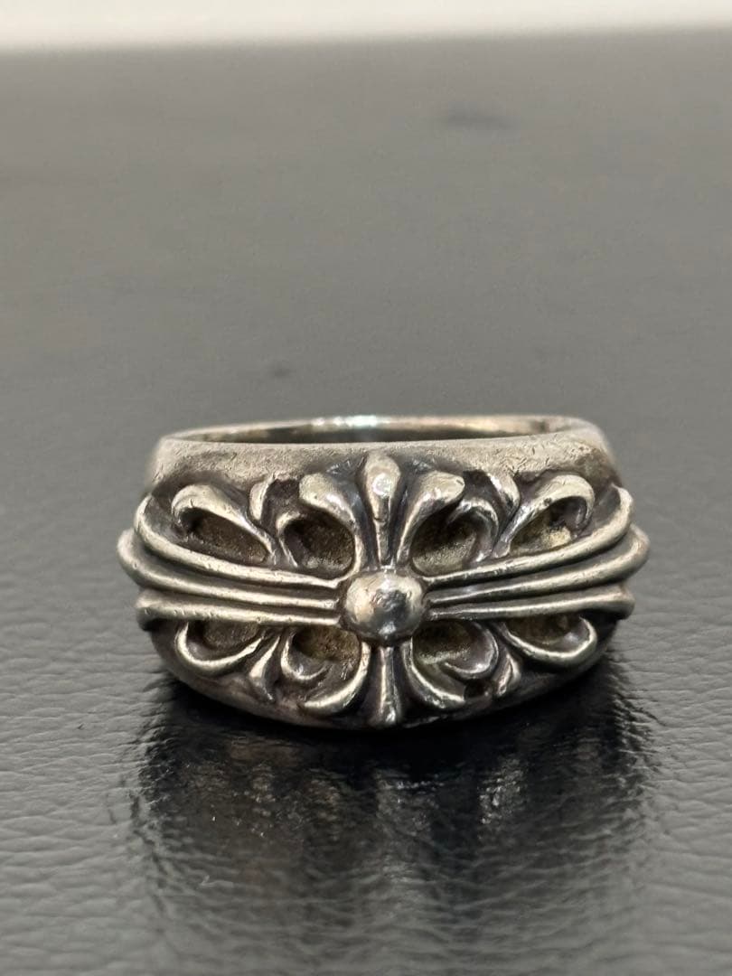 クロムハーツ　フローラルクロスリング　18号