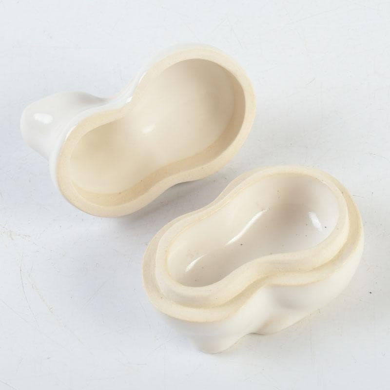 茶道具　紀州焼　葵窯　兎　卯　香合　共布共箱　V　9323