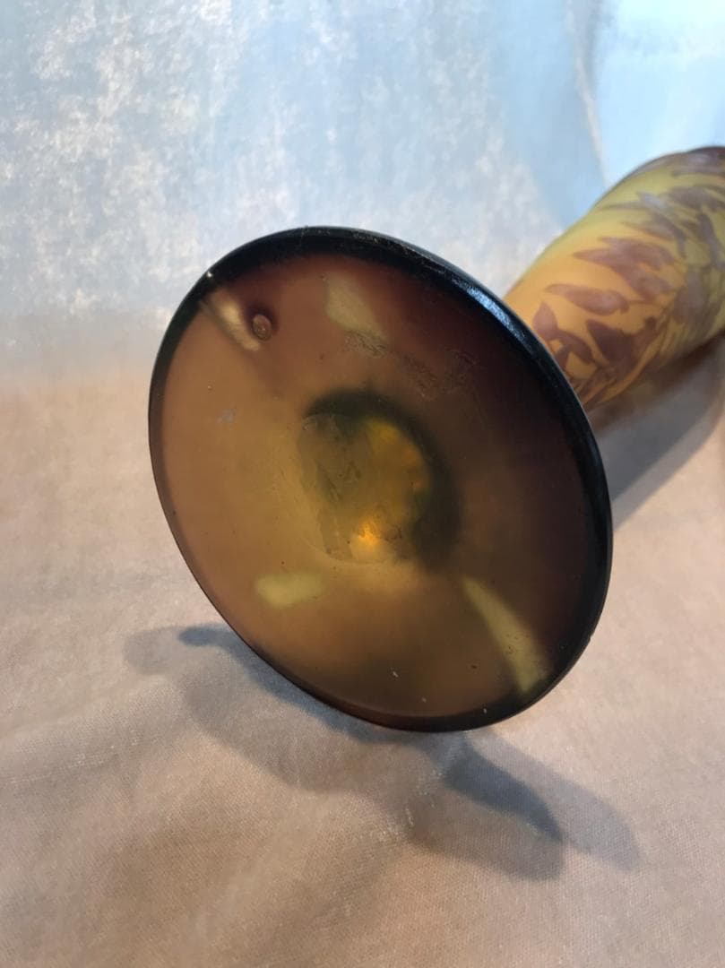 エミールガレ　Galle　花瓶　アールヌーボー　クレマチス　1910年頃