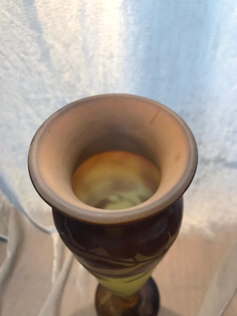 エミールガレ　Galle　花瓶　アールヌーボー　クレマチス　1910年頃