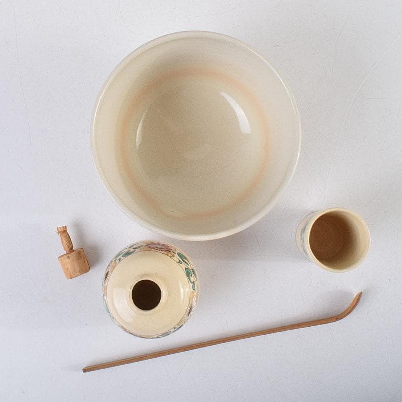茶道具　桑茶箱　京焼　中村与平作　茶碗　棗　香合など　八点　一式　M　R9368