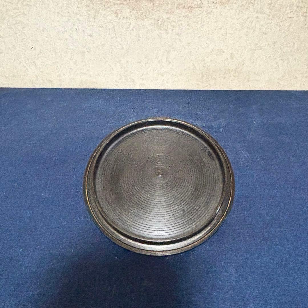 人間国宝 敬典造 風炉 茶釜 電熱器 唐銅朝鮮風炉 野々田電熱器 敷板 底瓦