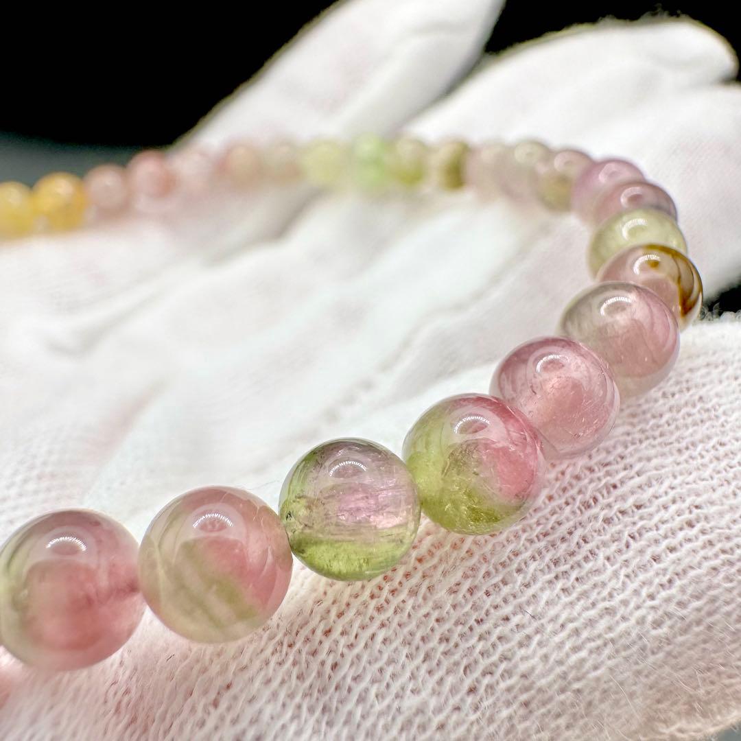 バイカラートルマリン　ブレスレット