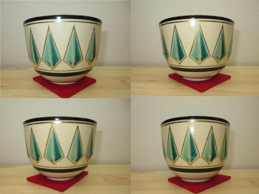 送料込【逢絢亭】茶道具 茶碗 色絵 林「鈴の音」表千家書付 永楽善五郎 共箱入り