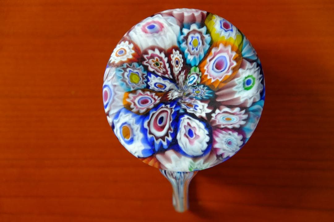 ベネチアンガラス アンティーク カップ＆ソーサー ガラス ムラノ 江波冨士子