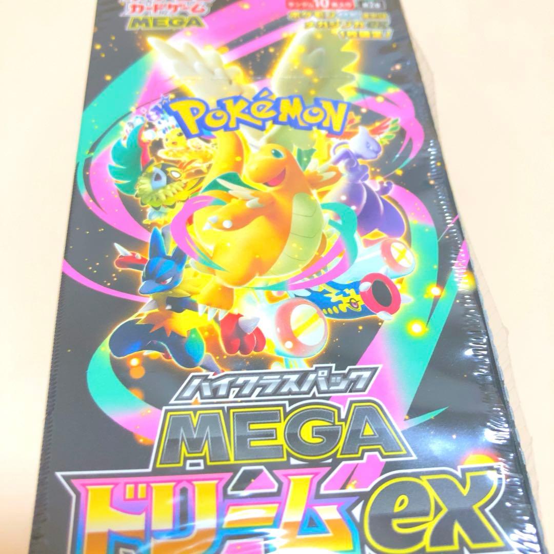 MEGA ドリームex シュリンク1部カット ポケモンカード BOX