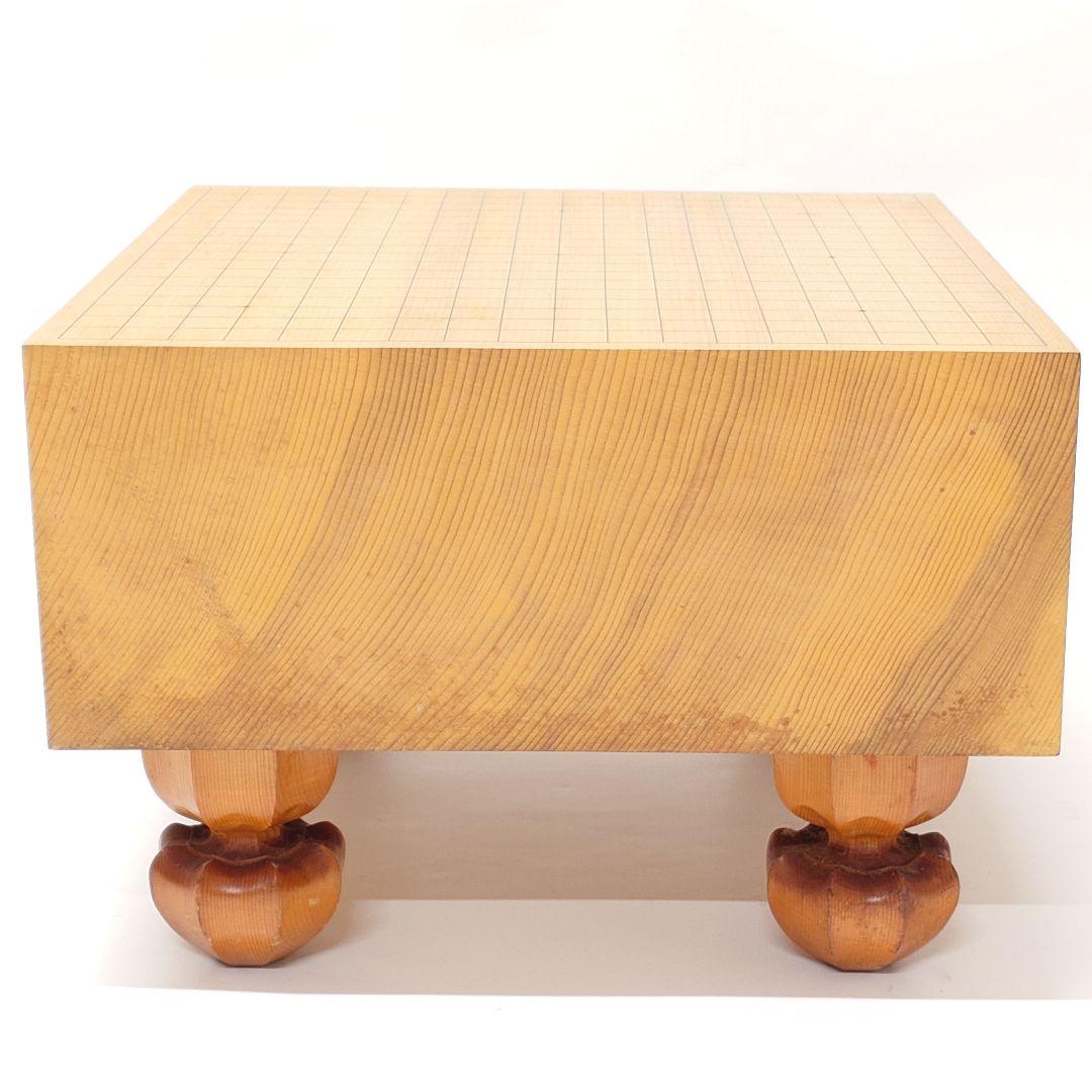 囲碁盤 へそ付き 脚付き碁盤 厚さ約17.1cm 本榧? 新榧?