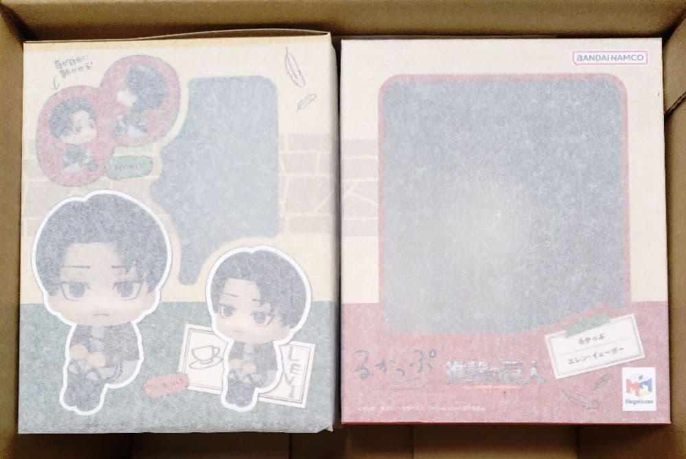 進撃の巨人 るかっぷ エレンとリヴァイ 2点セット 新品未開封 フィギュア