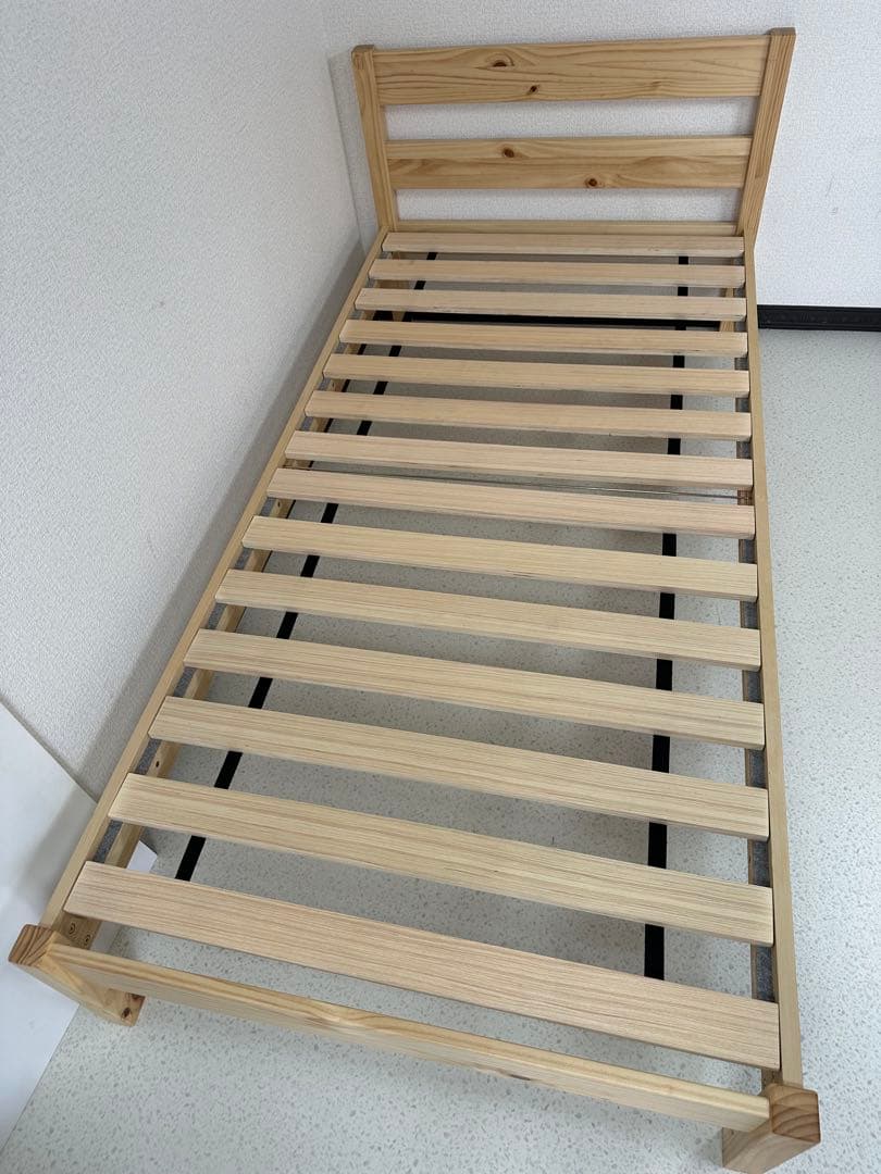 【引取限定】無印良品 シングルベッド フレーム パイン材 管理No.i4