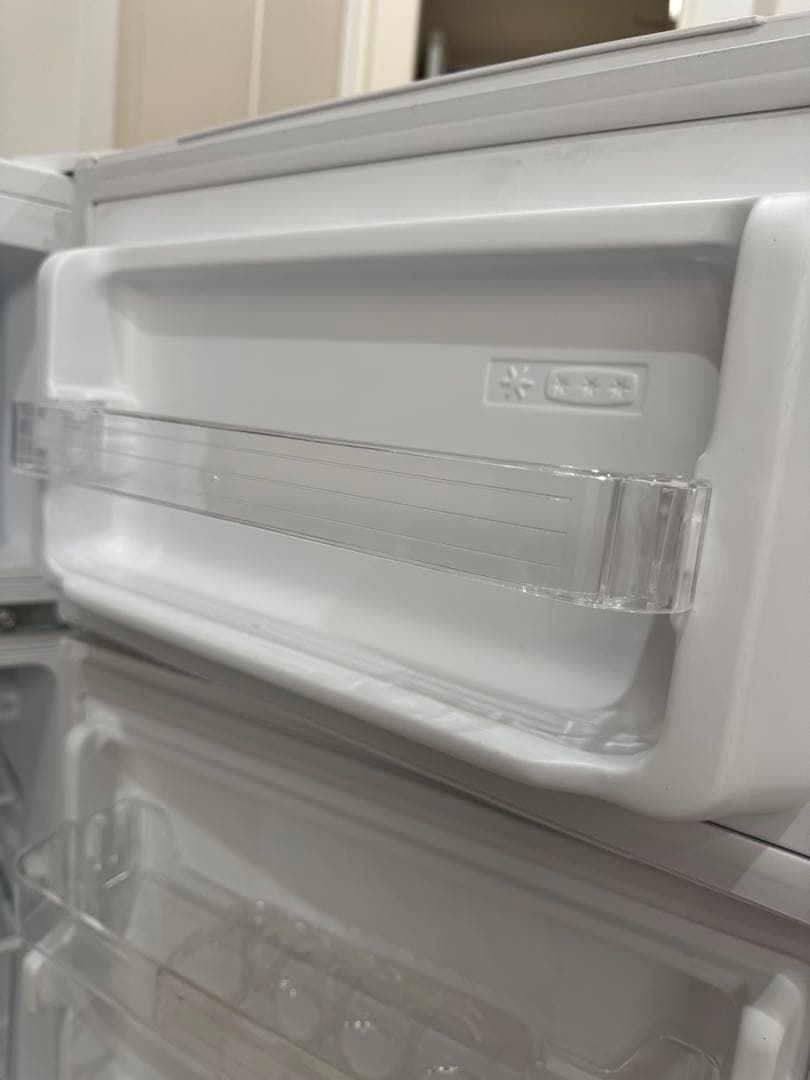 アイリスオーヤマPRC-B092D-W 稼働品ホワイト 2ドア冷蔵庫 程度良好