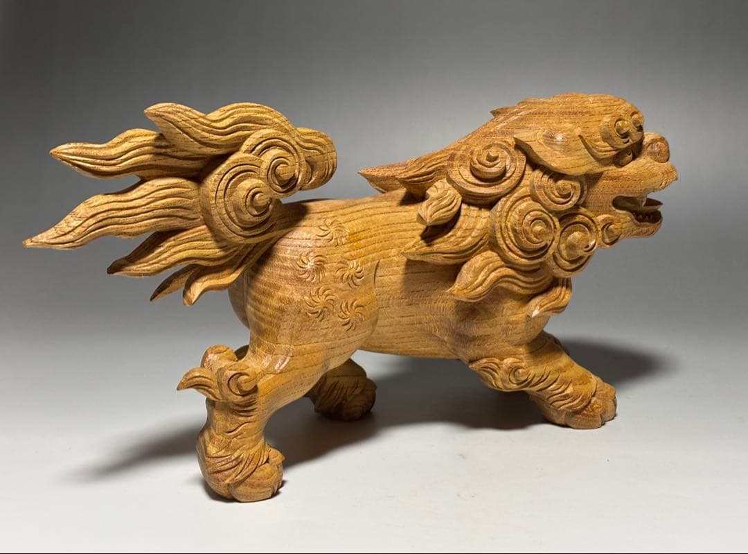 【 木彫 唐獅子 】 山車 祭屋台 だんじり 地車 社寺彫刻 宮彫