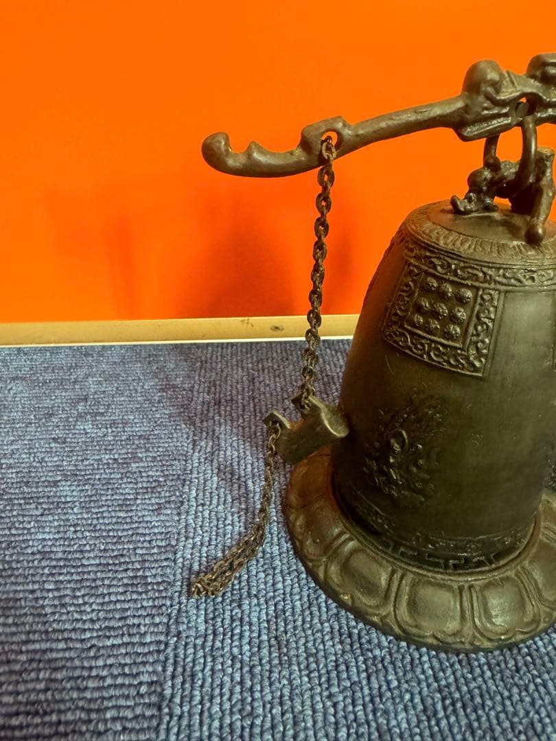 1820  伝統工芸　銅器　龍文　吊り鐘