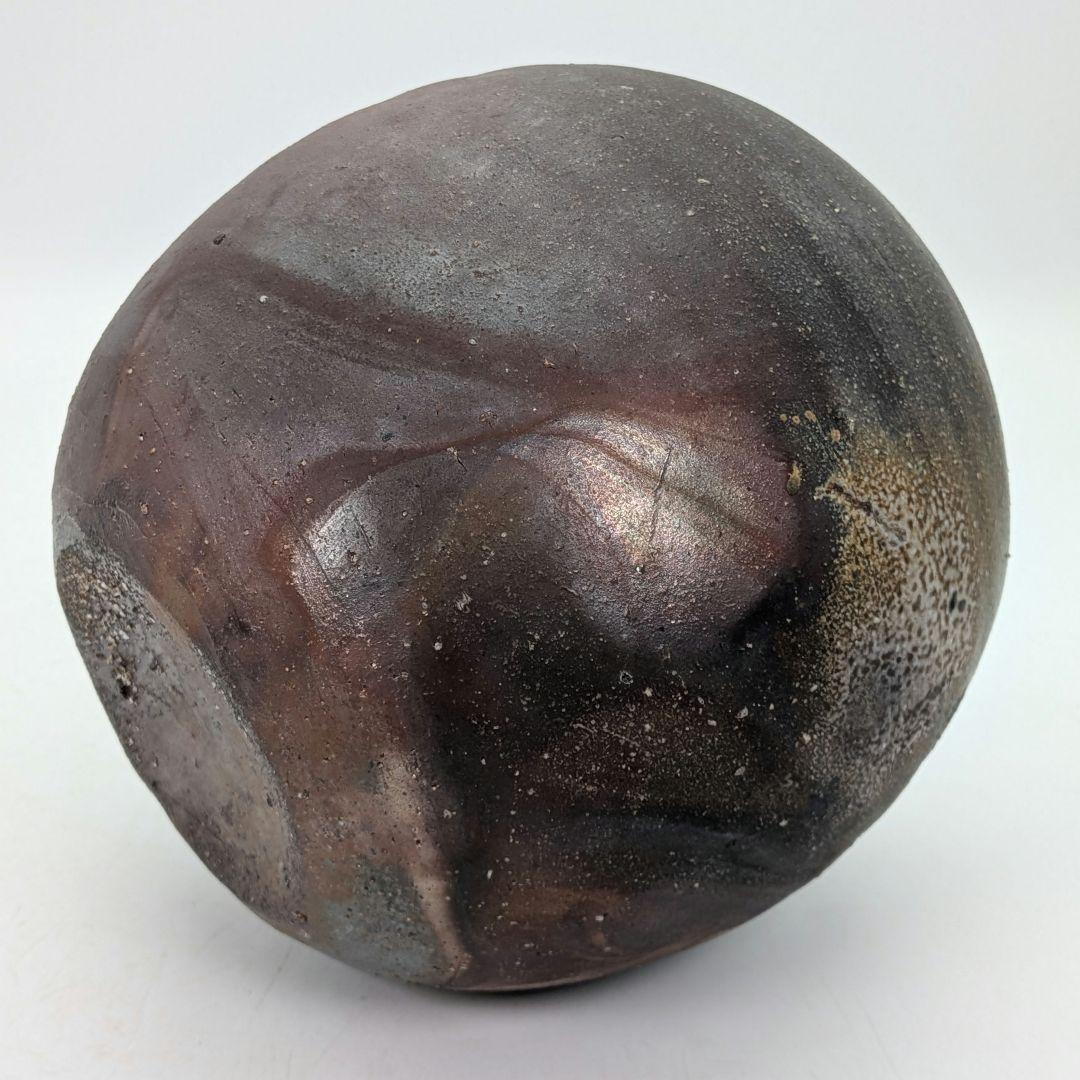 人間国宝 藤原雄 備前焼 一輪花生 用心箱 花入 花瓶 花器 フラワーベース 壺