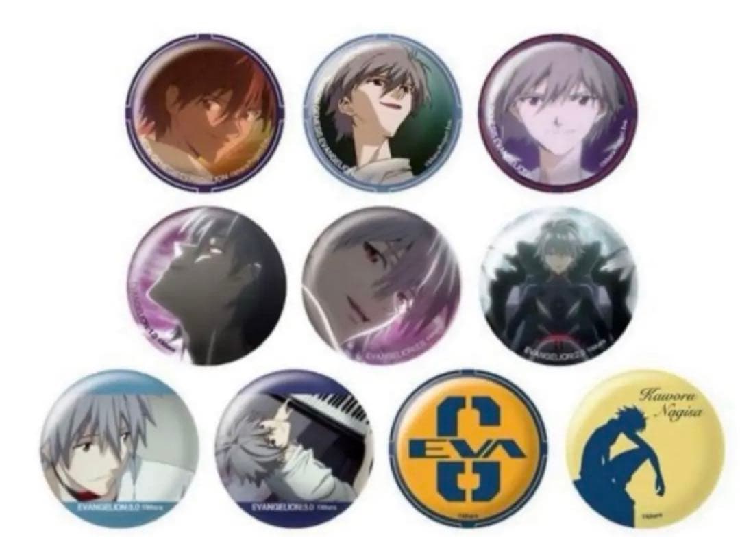 エヴァンゲリオン カヲル　缶バッジコレクション 30個セット 新品未開封
