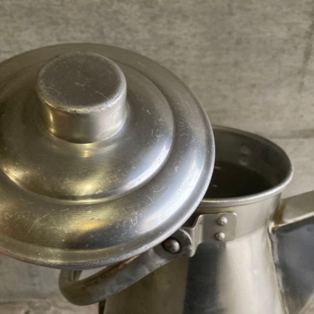 ミルクポット ケトル 学校 給食 容器 大型 アルミ 金属 レトロ ヴィンテージ