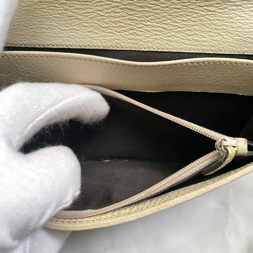 GUCCI グッチ 長財布 GGキャンバス ロゴプレート 折り財布 0108-⑨