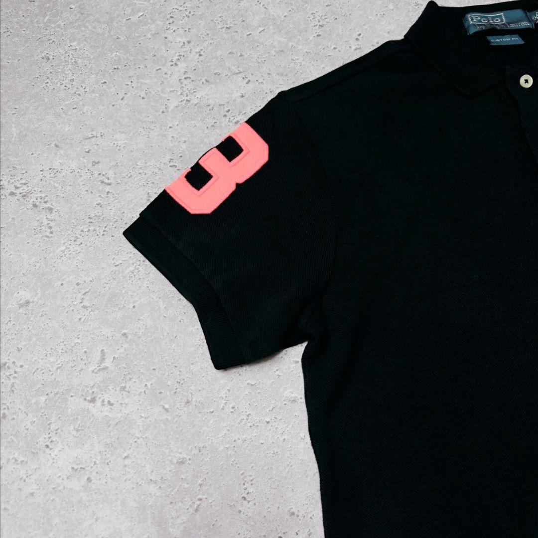POLO RALPH LAUREN ポロシャツ　刺繍　ブラック　ビッグポニー