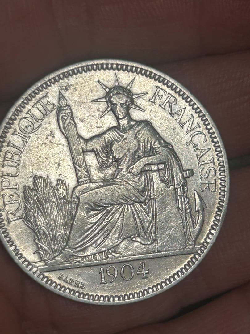 1904年 フランス領インドシナ ピアストル