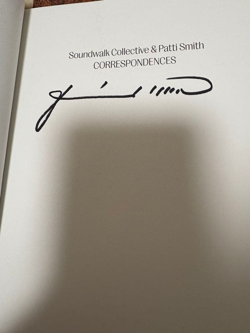 パティスミス　直筆サイン　パンフレット