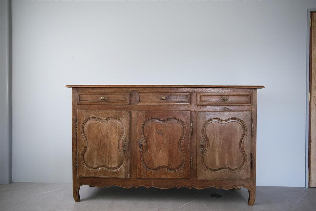 フランスアンティーク猫脚サイドボード/ショップカウンター/チェスト(90-103