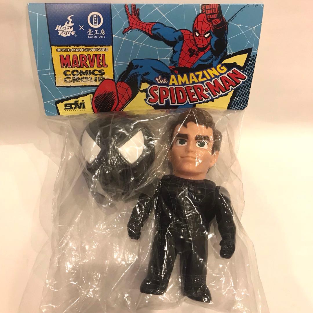 スパイダーマン ソフビ フィギュア ホットトイズ Kaiju One ブラック