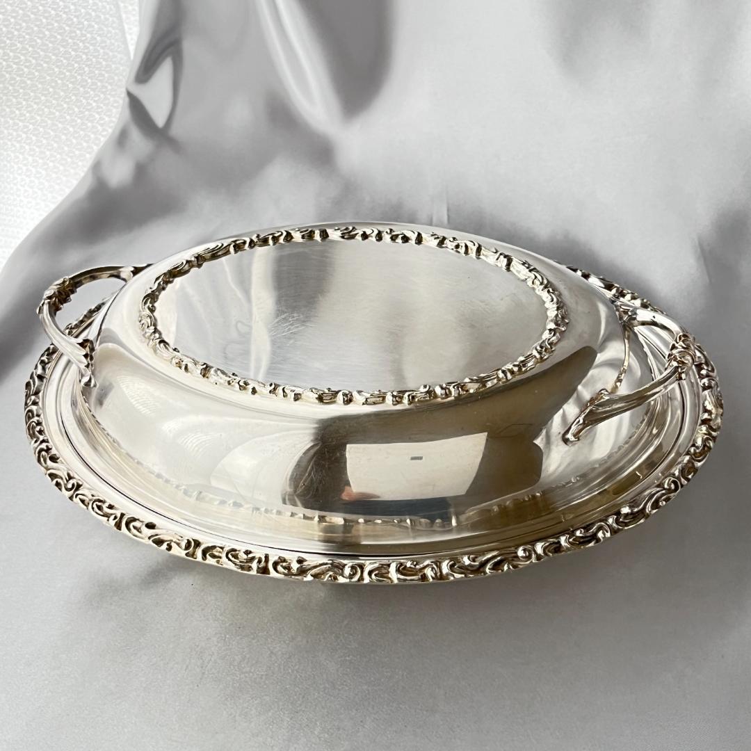 【Marlboro】 レリーフのアントルメサーバー 【シルバープレート】