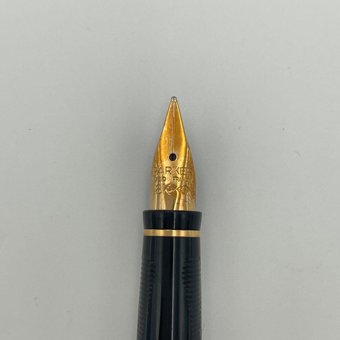 PARKER パーカー 万年筆 ブラック 18K 750 SV925