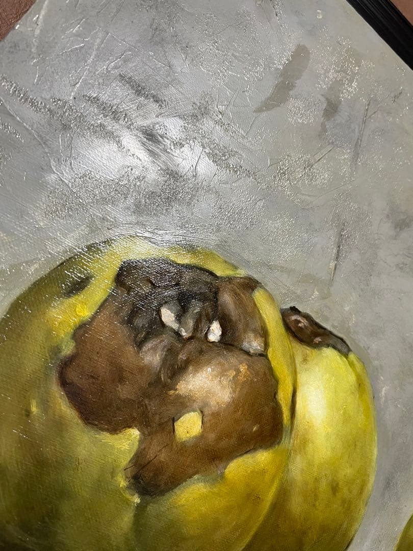 カリン　油彩画