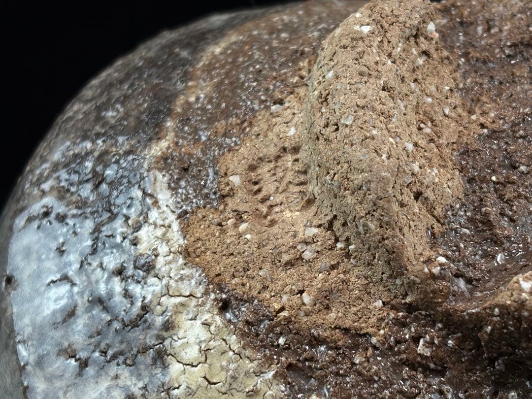 萩焼 玉隆山【吉田萩苑】作 萩茶碗 在銘 茶道具 木箱付 R811111