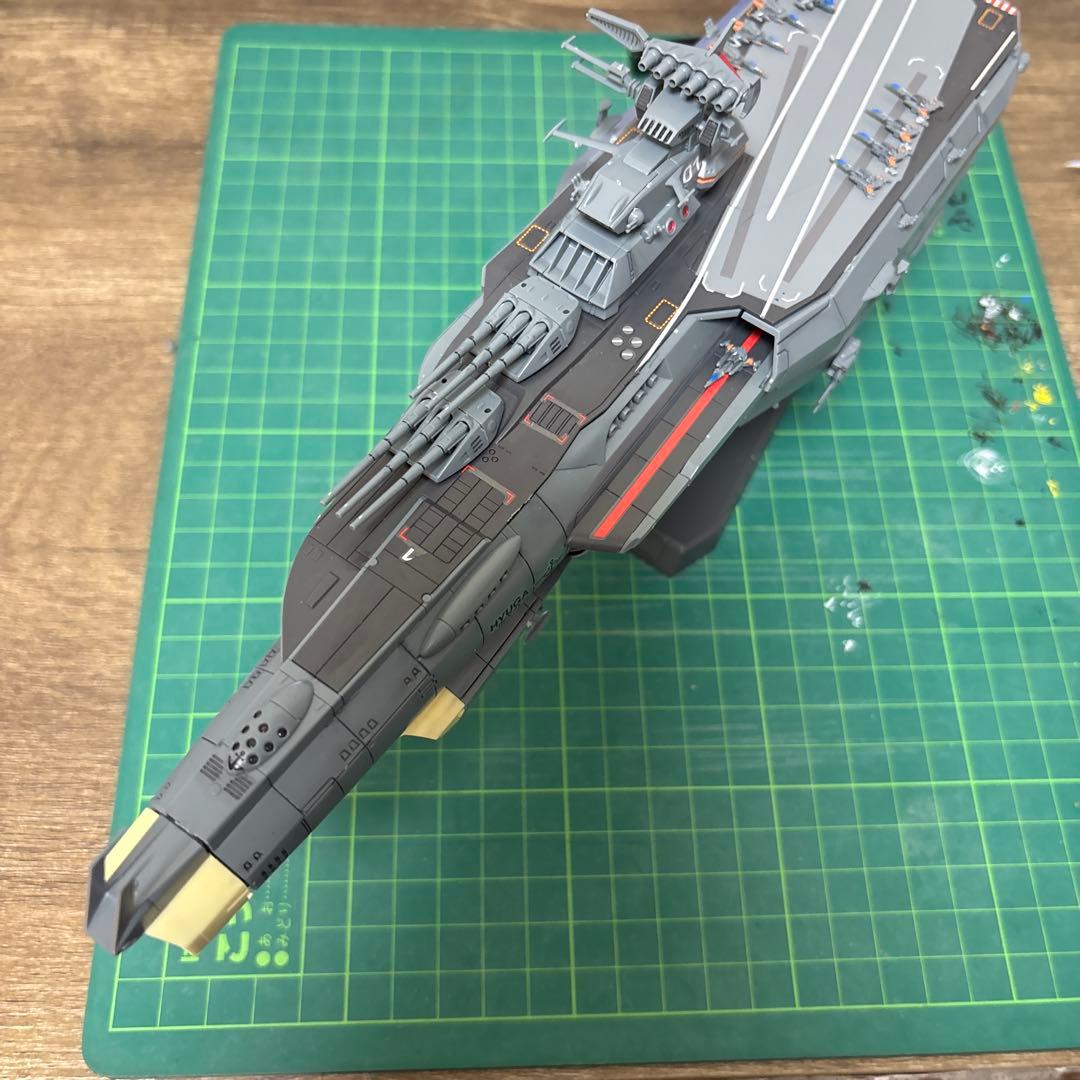 宇宙戦艦ヤマト1000分の1ヒュウガ完成品