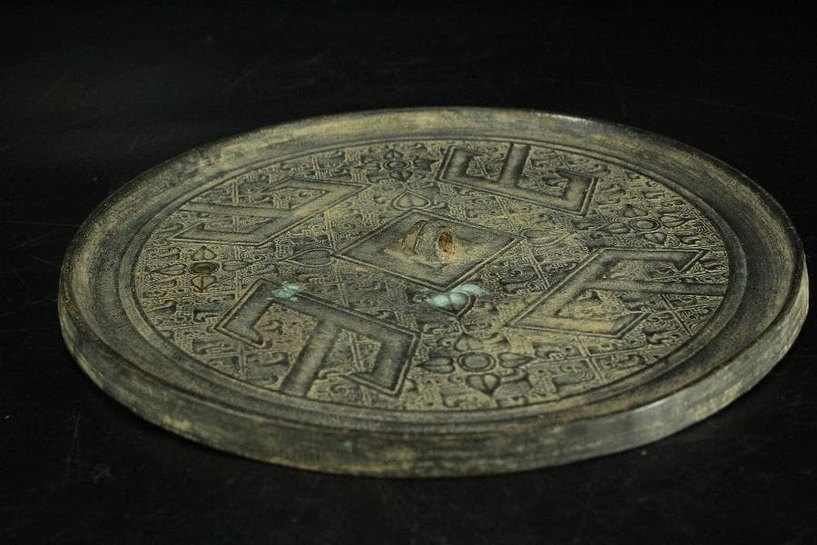 古鏡 饕餮紋 銅鏡(K-YC579