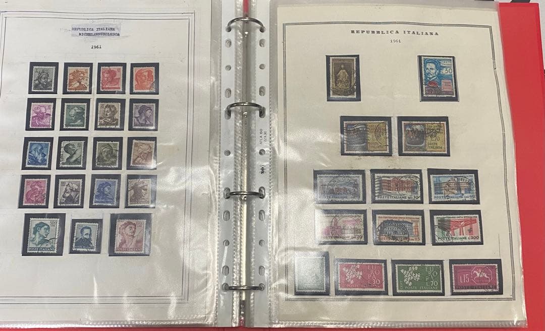 (N35) 切手コレクション イタリアの切手280枚