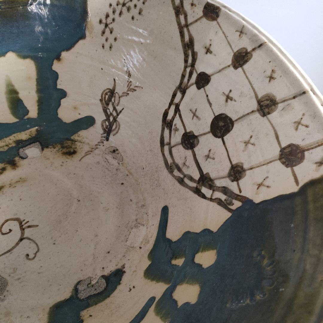 A887-4/織部大鉢/盛鉢/飾鉢/向付/