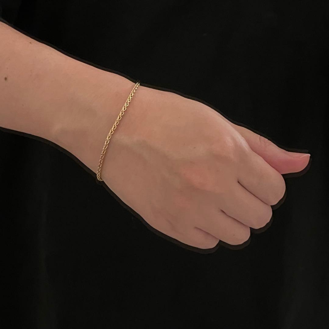 ヴィンテージ ティファニー 18K ゴールド スモール ブレイド ブレスレット