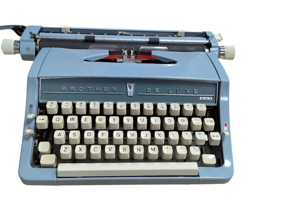 【激レア】BROTHER 美品 DE LUXE 233 タイプライター ケース付