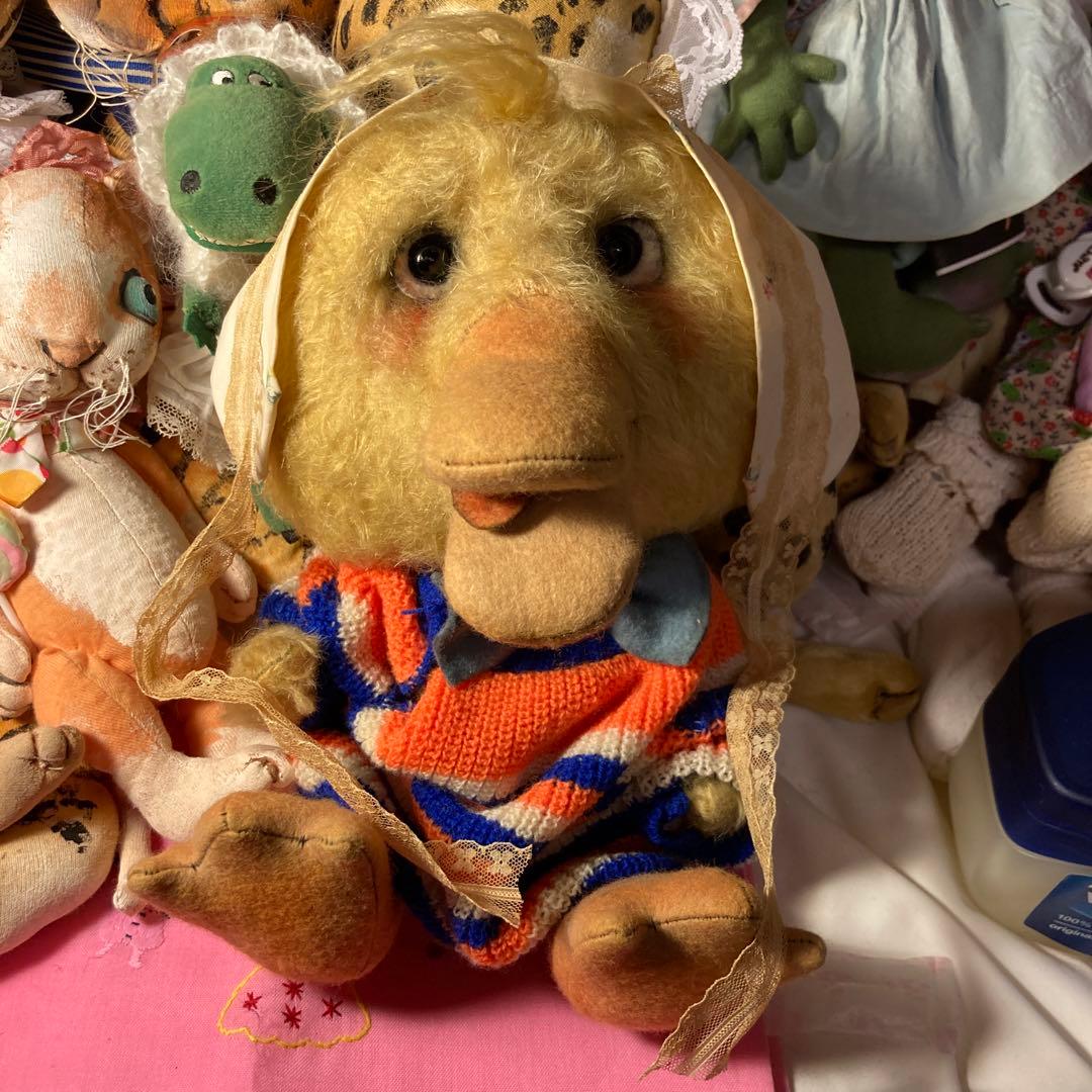 テディベア　作家ベア　アーティストベア　アヒル　ooak 海外作家ベア　ヒヨコ