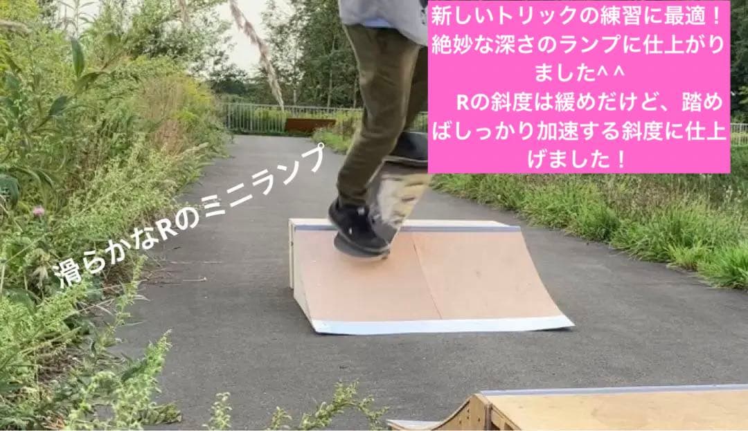 スケボー　ランプ　組立キット　セクション大学イベントで堀米さん使用1台分ver2