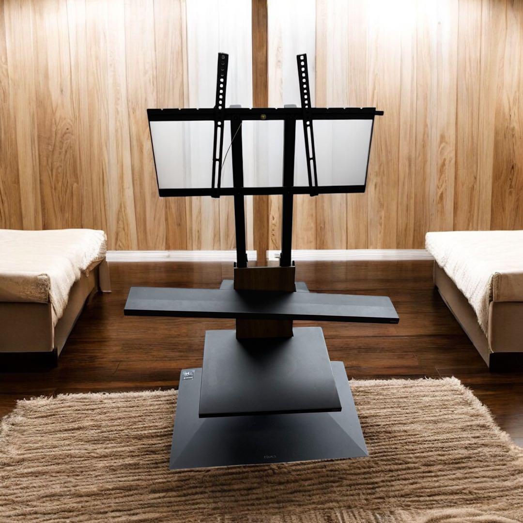 【特価】テレビスタンド　equals v3 棚板、スピーカーバー付き　激安！