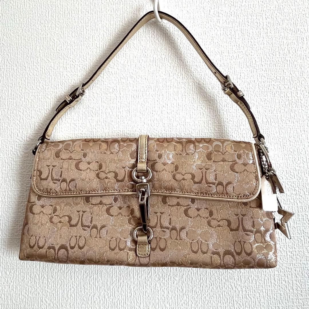 コーチ　アクセサリーポーチ　ワンショルダーバッグ　ミニバッグ