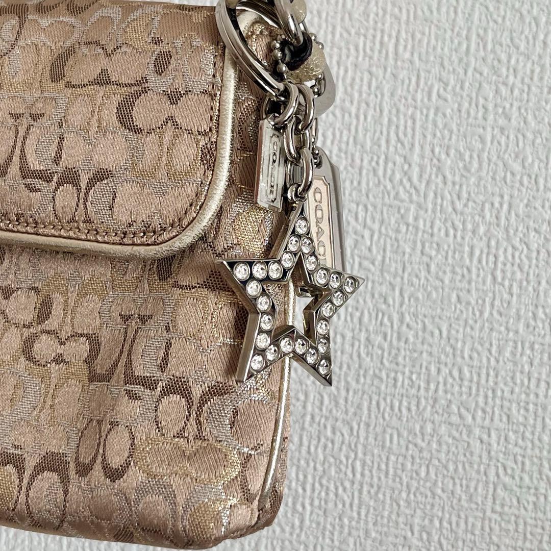 コーチ　アクセサリーポーチ　ワンショルダーバッグ　ミニバッグ