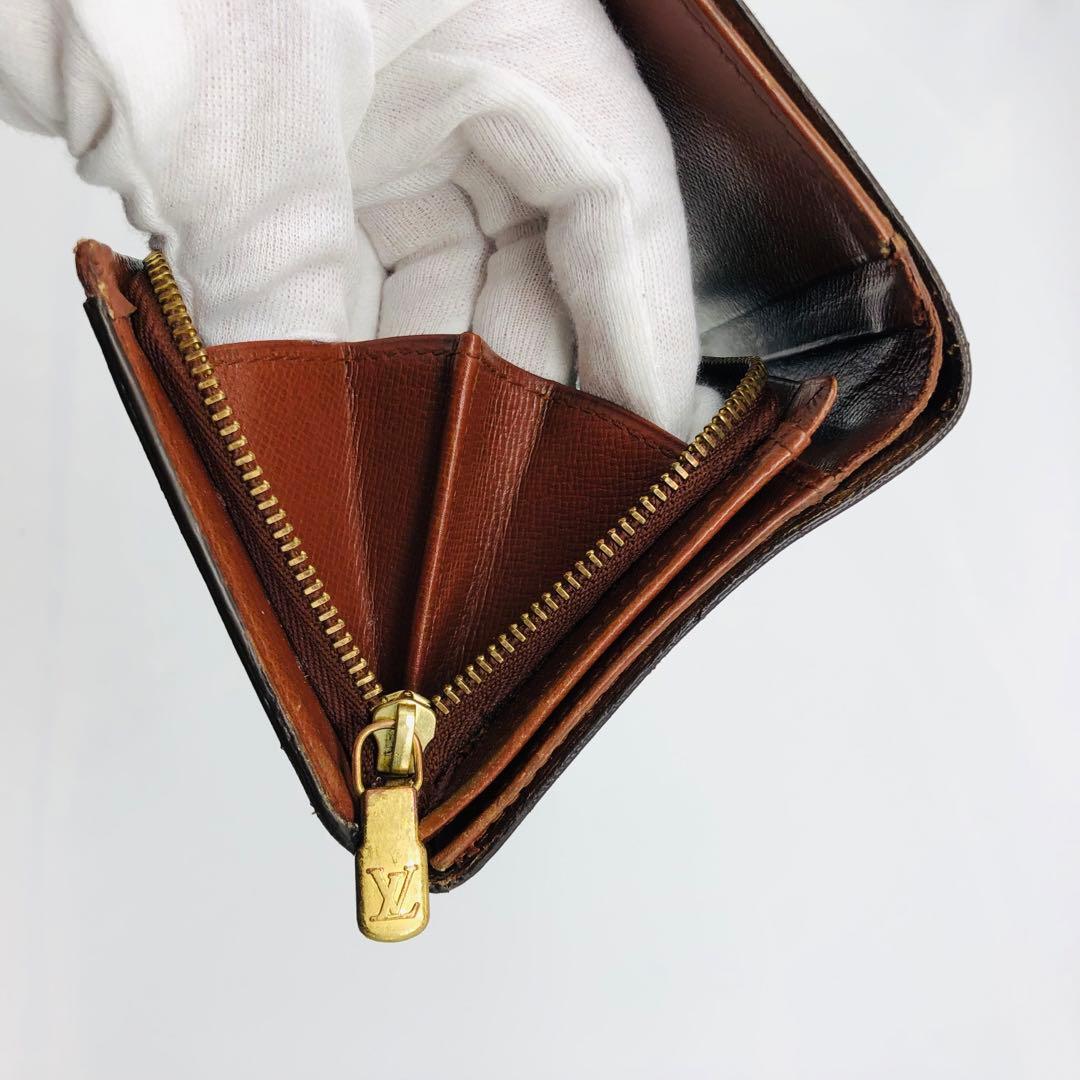 ルイヴィトン　ポルトモネ　ビエ　トレゾール　M61736 モノグラム　二つ折財布