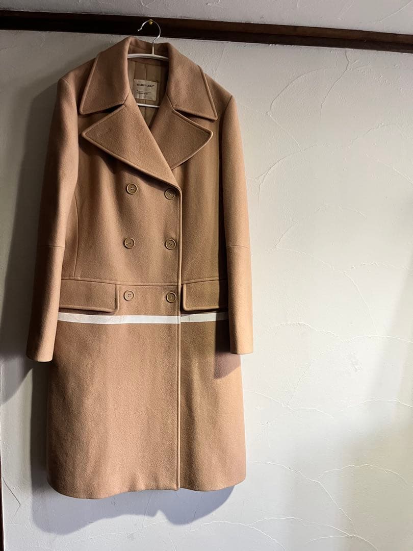 g*g様 HELMUTLANGベージュ ダブルブレスト チェスターコート ヴィン