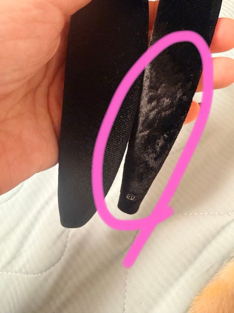 ALEXANDRE DE PARIS カチューシャ ヘアバンド ベロア