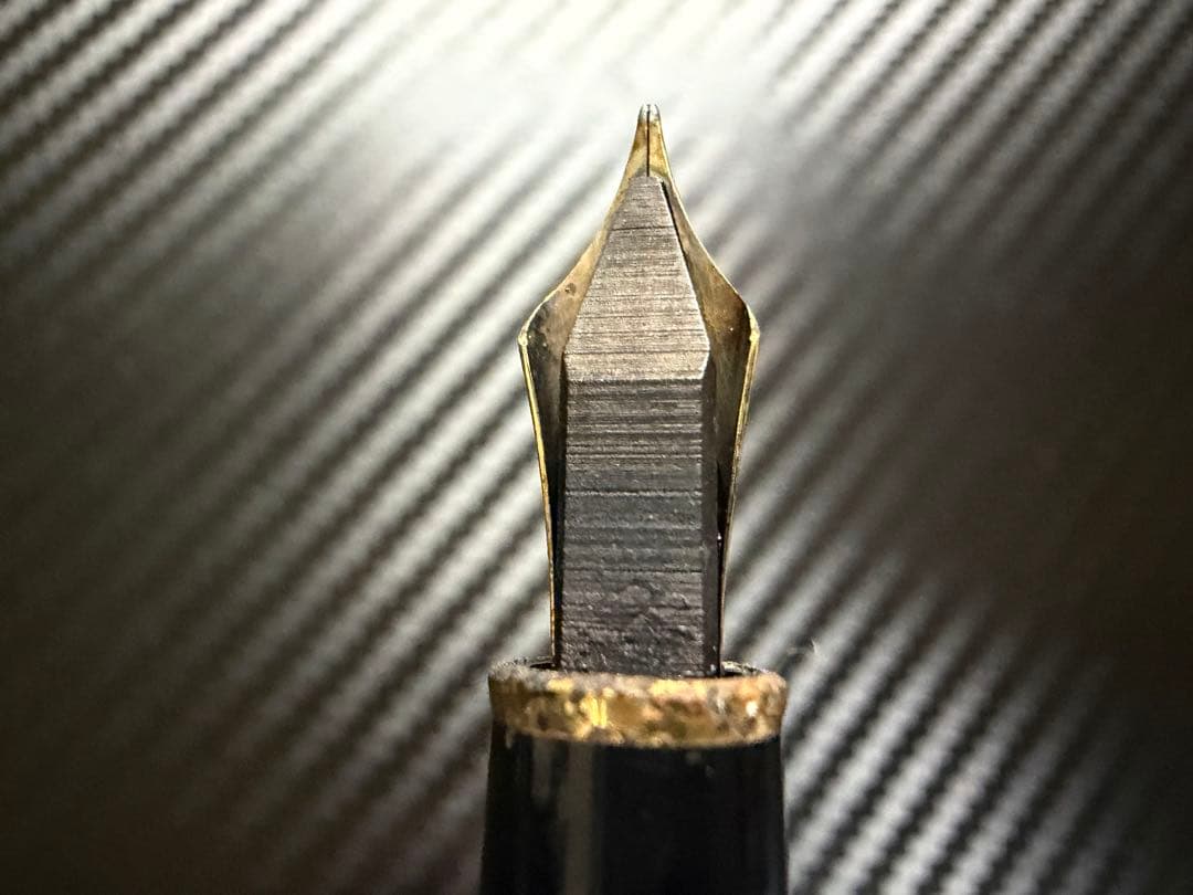 美品 エボナイト芯 モンブラン 144 ブラック 全金 M 中字 万年筆