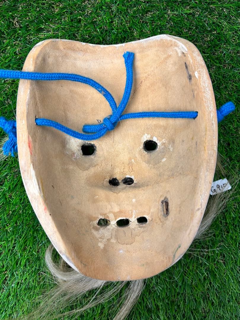 (G910) 能面 木彫り 翁