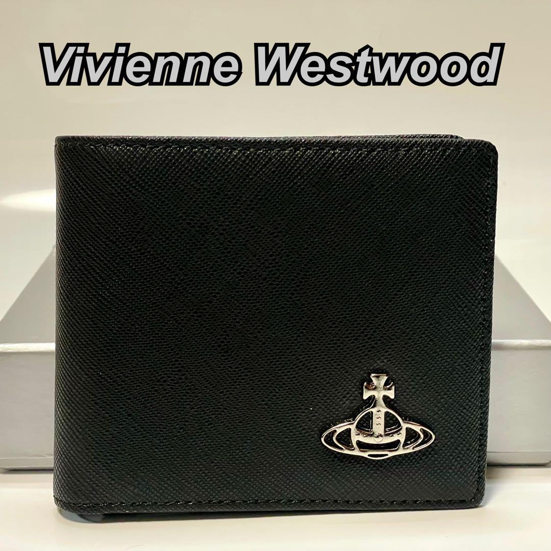 【新品未使用】Vivienne Westwood 二つ折り財布 ブラック 黒